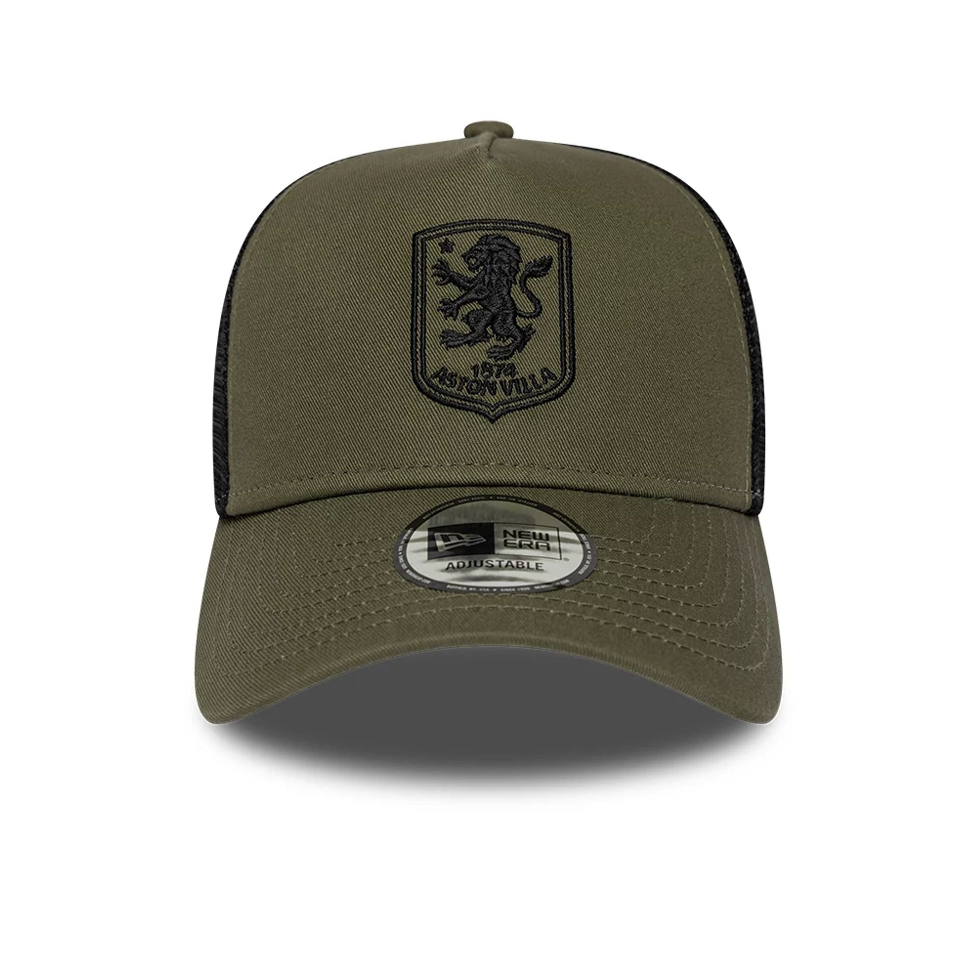 Pictured is this Core Aston Villa FC 9FORTY A-Frame Trucker cap in green. 2