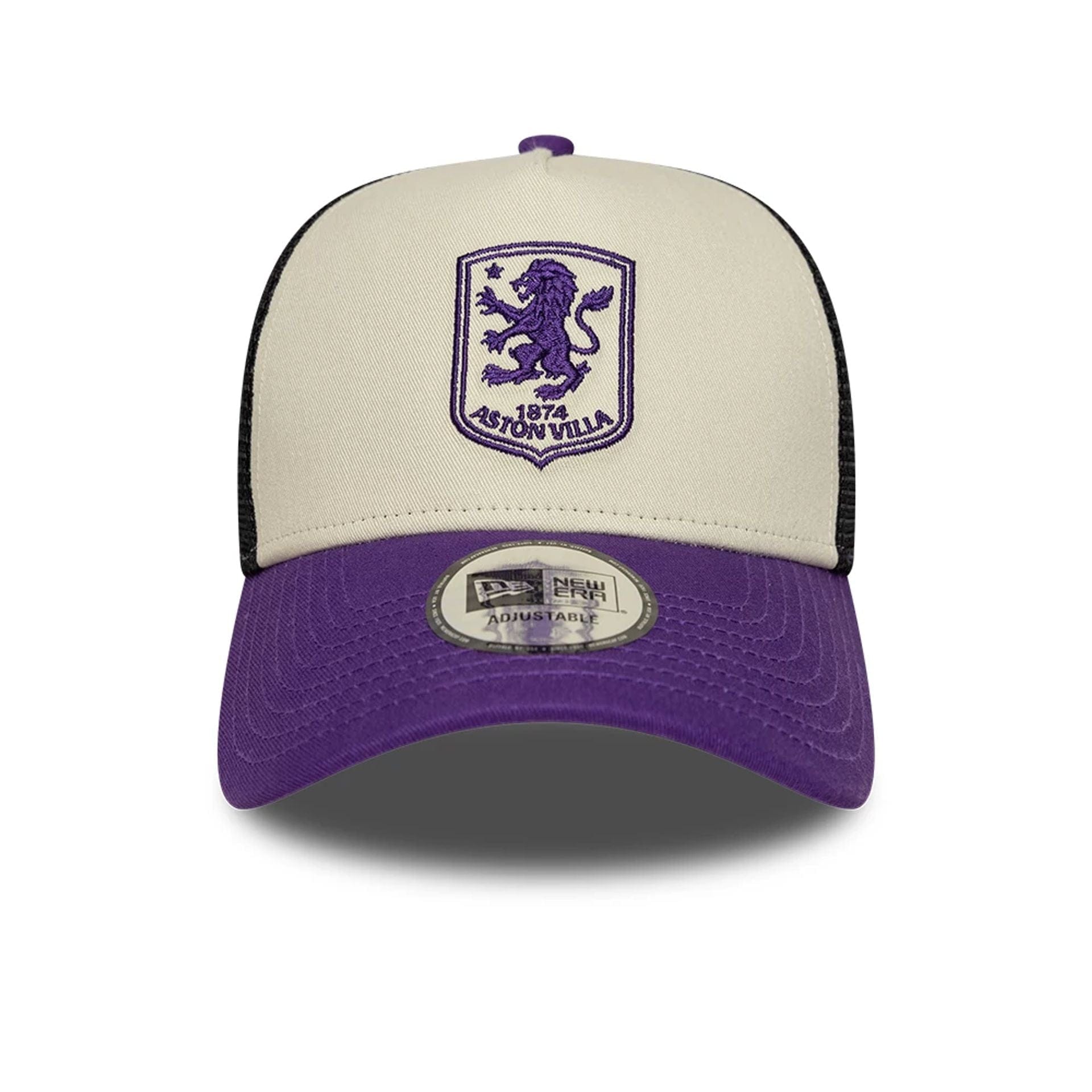 Pictured is this 3rd Kit Aston Villa FC 9FORTY A-Frame Trucker cap in dark purple. 2