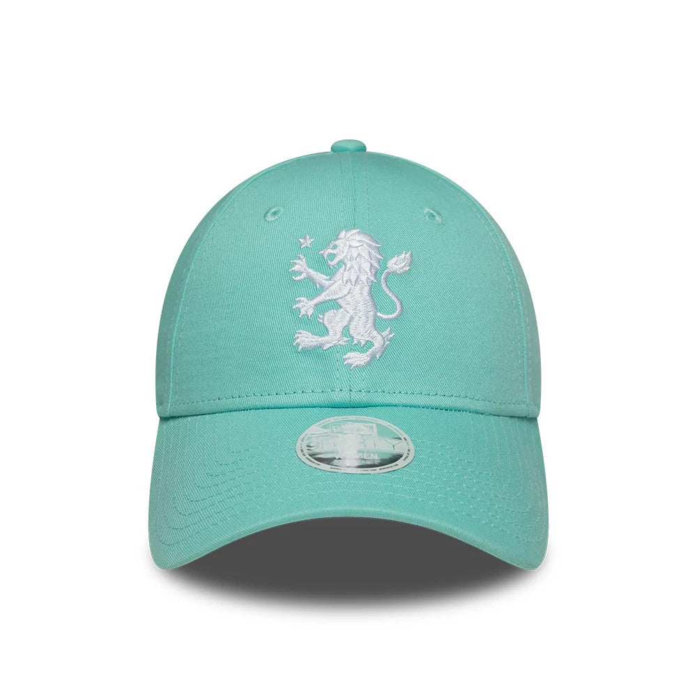 Pictured is this Womens Aston Villa FC 9FORTY cap in turquoise. 2