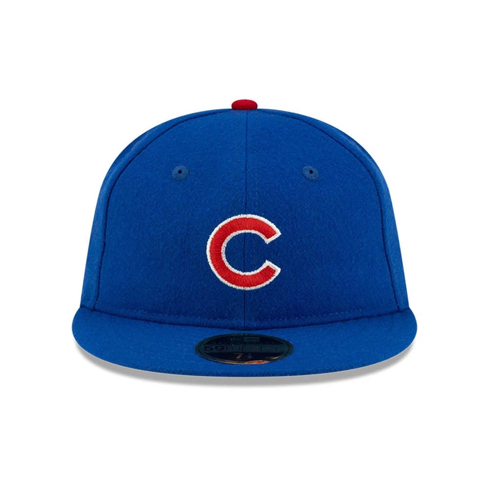 Pictured is this FOG X MLB Chicago Cubs Retro Crown 59FIFTY Fitted cap in blue. 3