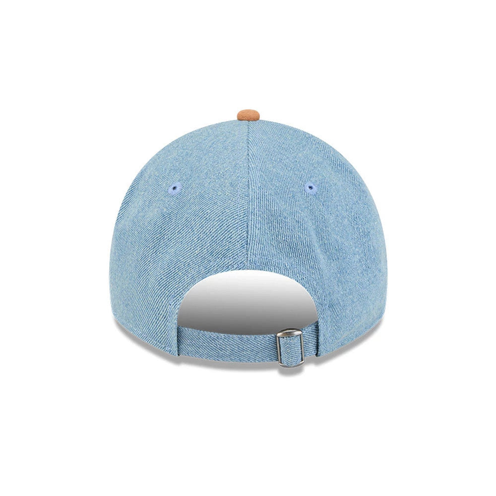 Pictured is this New Era Be Mine 9TWENTY A-Frame cap in Blue. 7