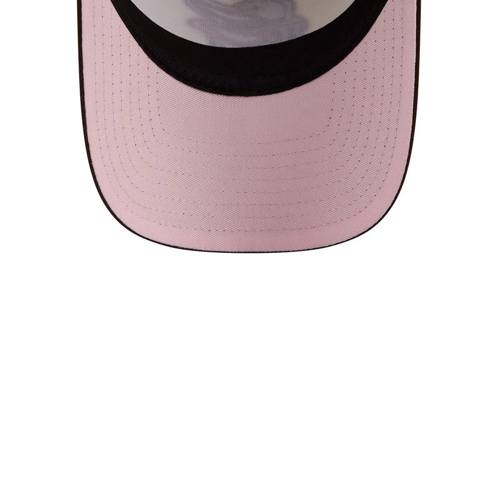 Pictured is this MLB City Script Baltimore Orioles 9FORTY A-Frame cap in Cream. 2