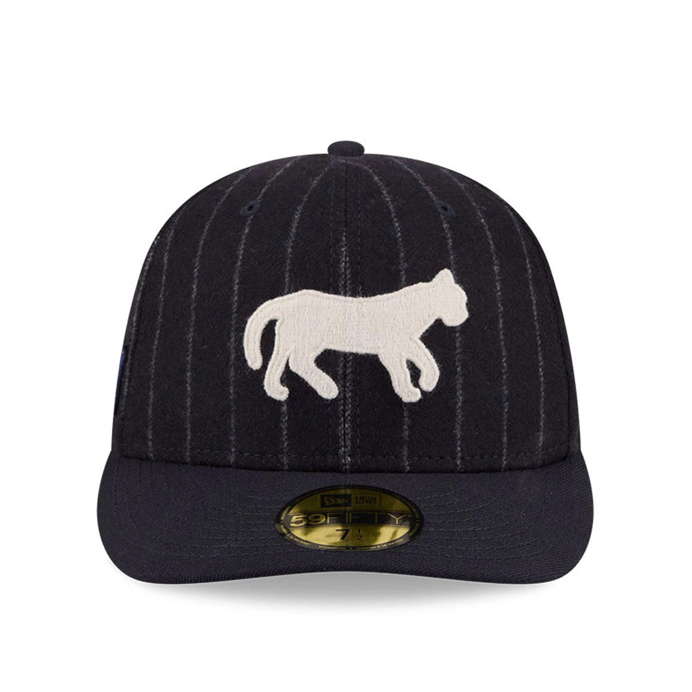 Pictured is this MLB X Moon Detroit Tigers 59FIFTY Fitted cap in Navy. 3