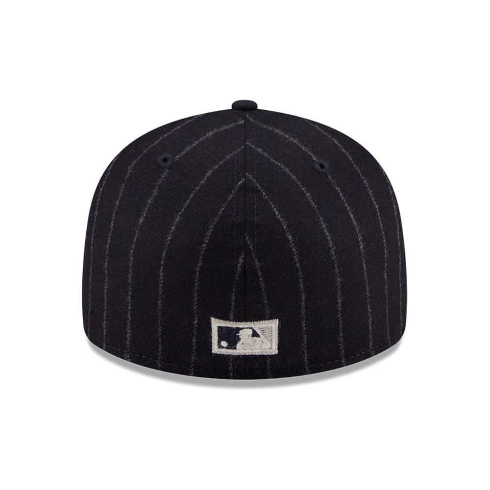 Pictured is this MLB X Moon Boston Red Sox 59FIFTY Fitted cap in Navy. 7