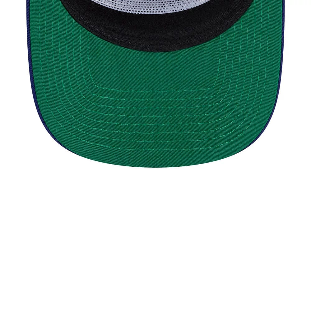 Pictured is this MLB Felt Logo LA Dodgers 19TWENTY cap in dark blue. 2