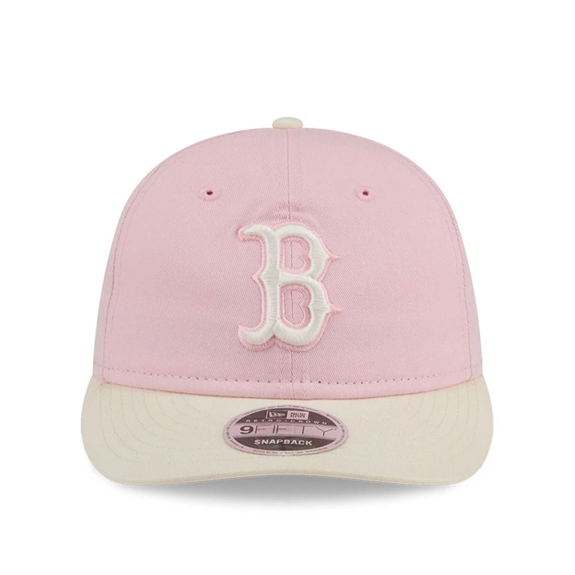 Pictured is this MLB Washed Tie Dye Boston Red Sox 9FIFTY Snapback cap in pastel pink. 2