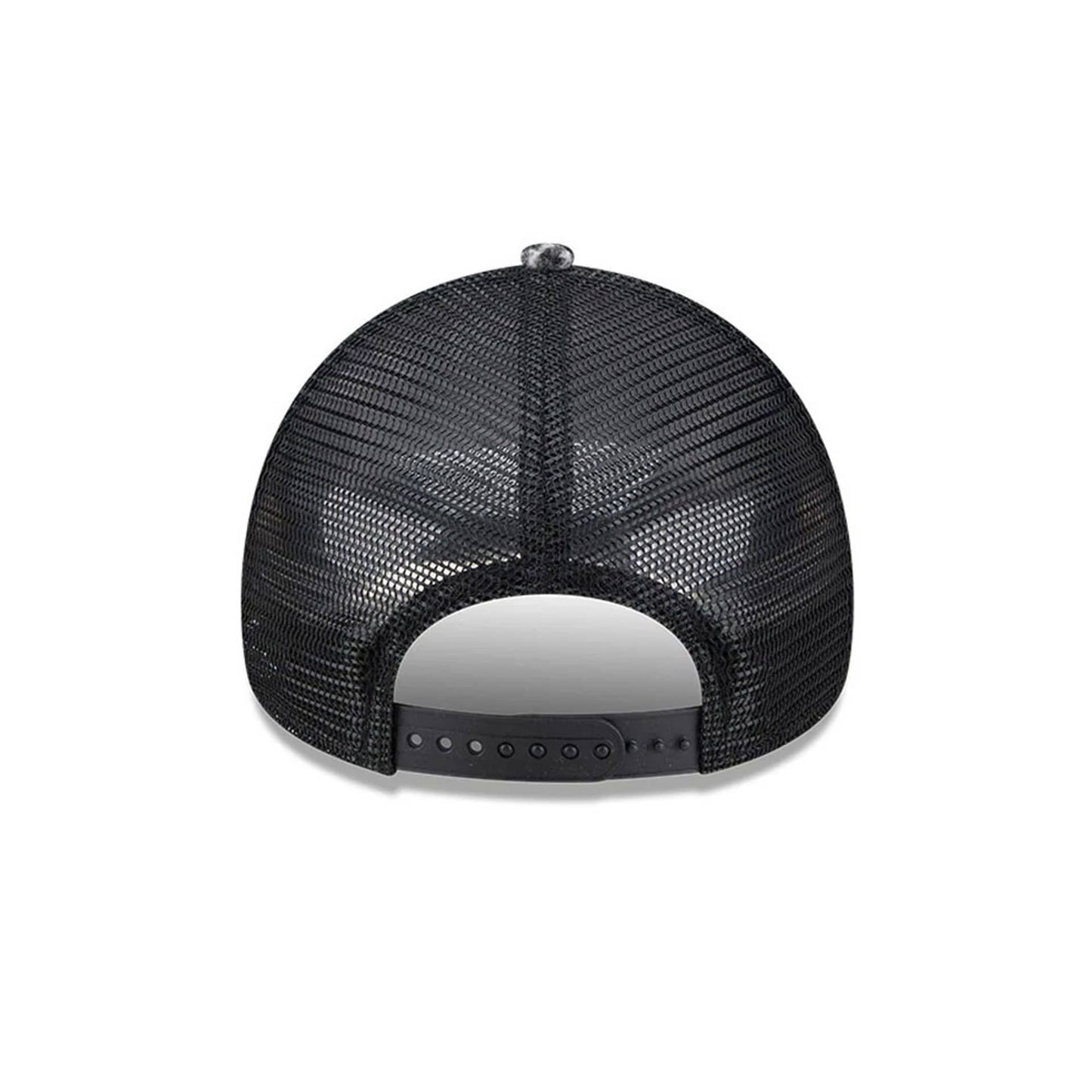Pictured is this New Era 9FORTY A-Frame Trucker cap in white. 7