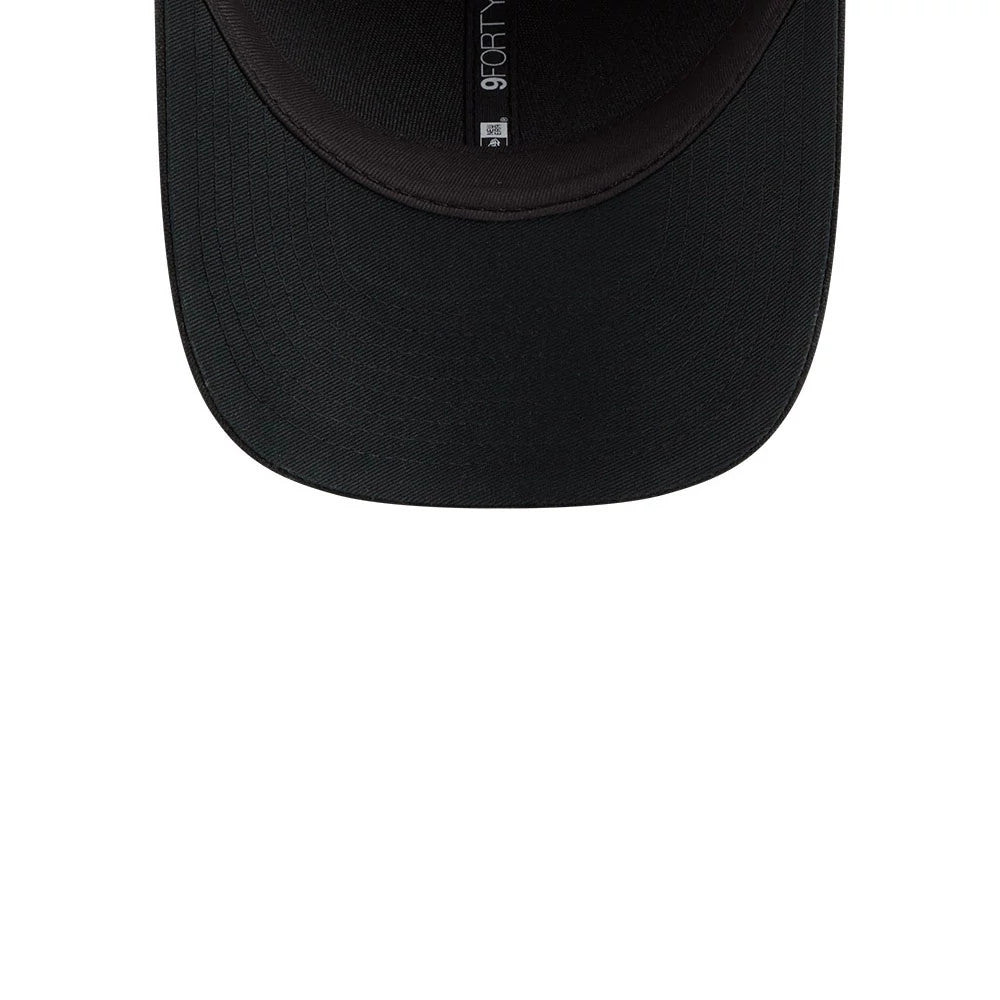 Pictured is this New Era Premium 9FORTY M-Crown cap in black. 7