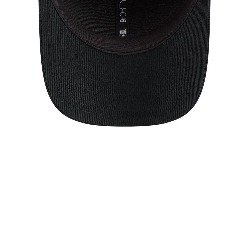 Pictured is this New Era Premium 9FORTY M-Crown cap in black. 7