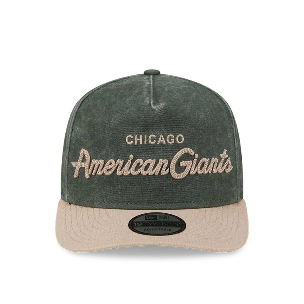Pictured is this MLB Negro League Chicago American Giants 19TWENTY cap in dark green. 2