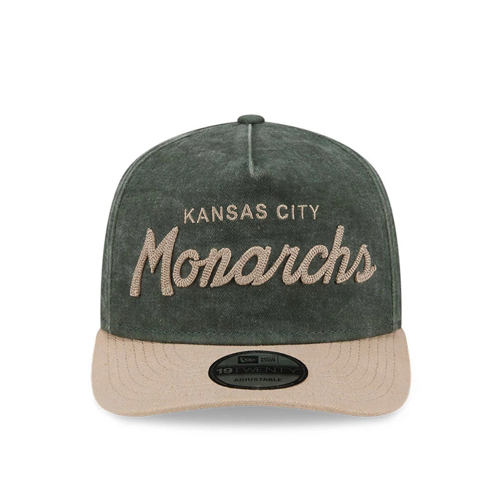 Pictured is this MLB Negro League Kansas City Monarchs 19TWENTY cap in dark green. 2