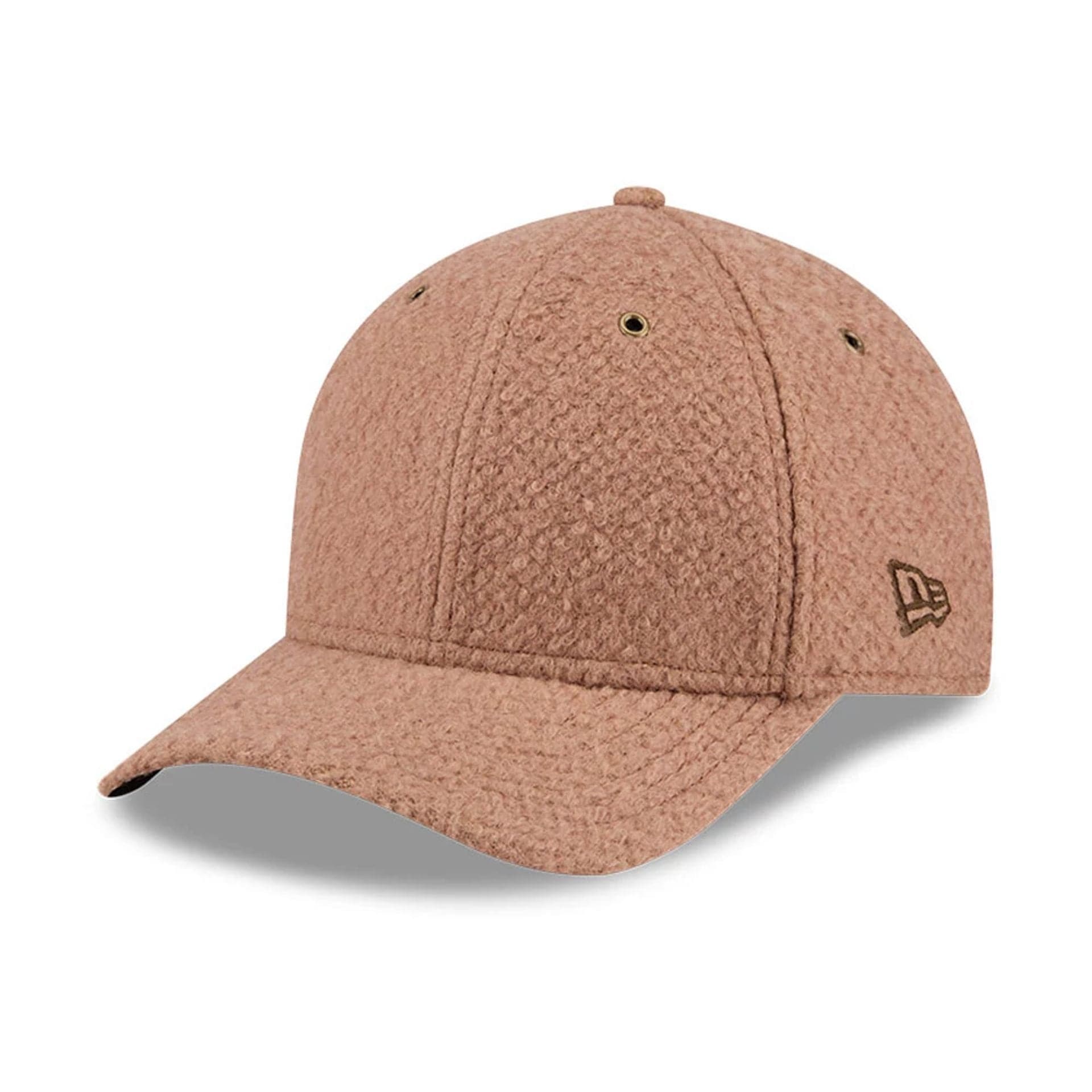 Pictured is this New Era Brushed Fleece 9FORTY M-Crown cap in Brown. 1