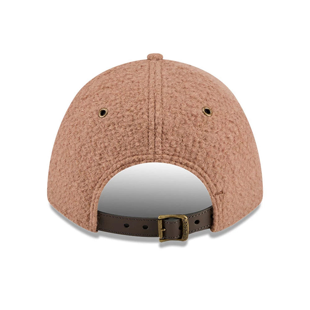 Pictured is this New Era Brushed Fleece 9FORTY M-Crown cap in Brown. 2