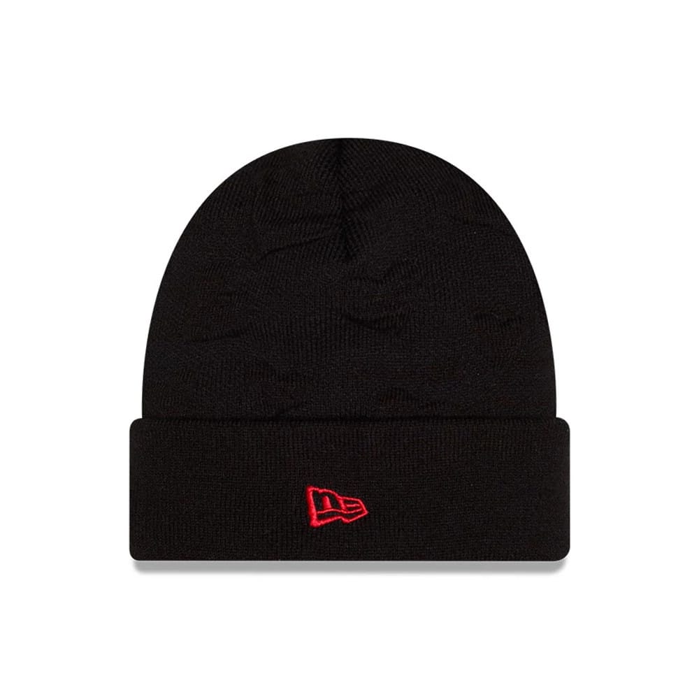 Pictured is this Tom & Jerry Key To My Heart Cuff Knit Beanie hat in black. 3