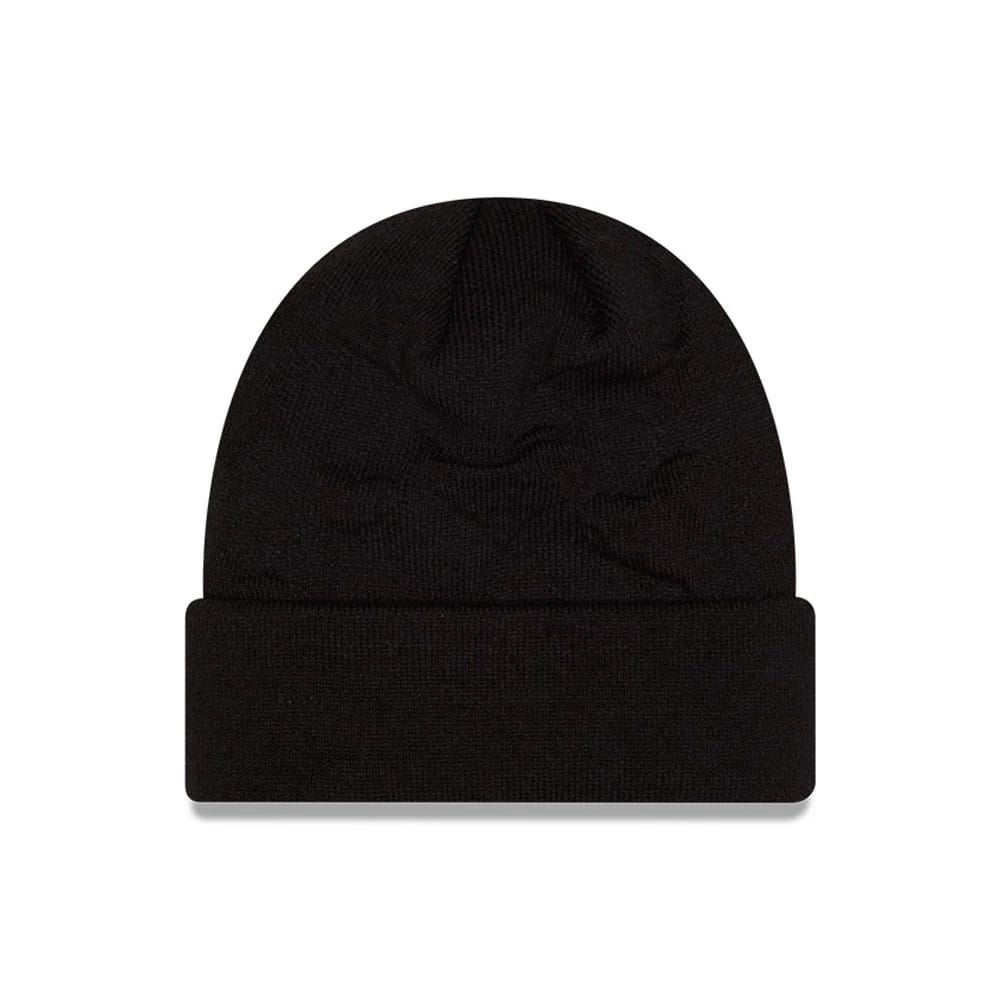 Pictured is this Tom & Jerry Key To My Heart Cuff Knit Beanie hat in black. 2