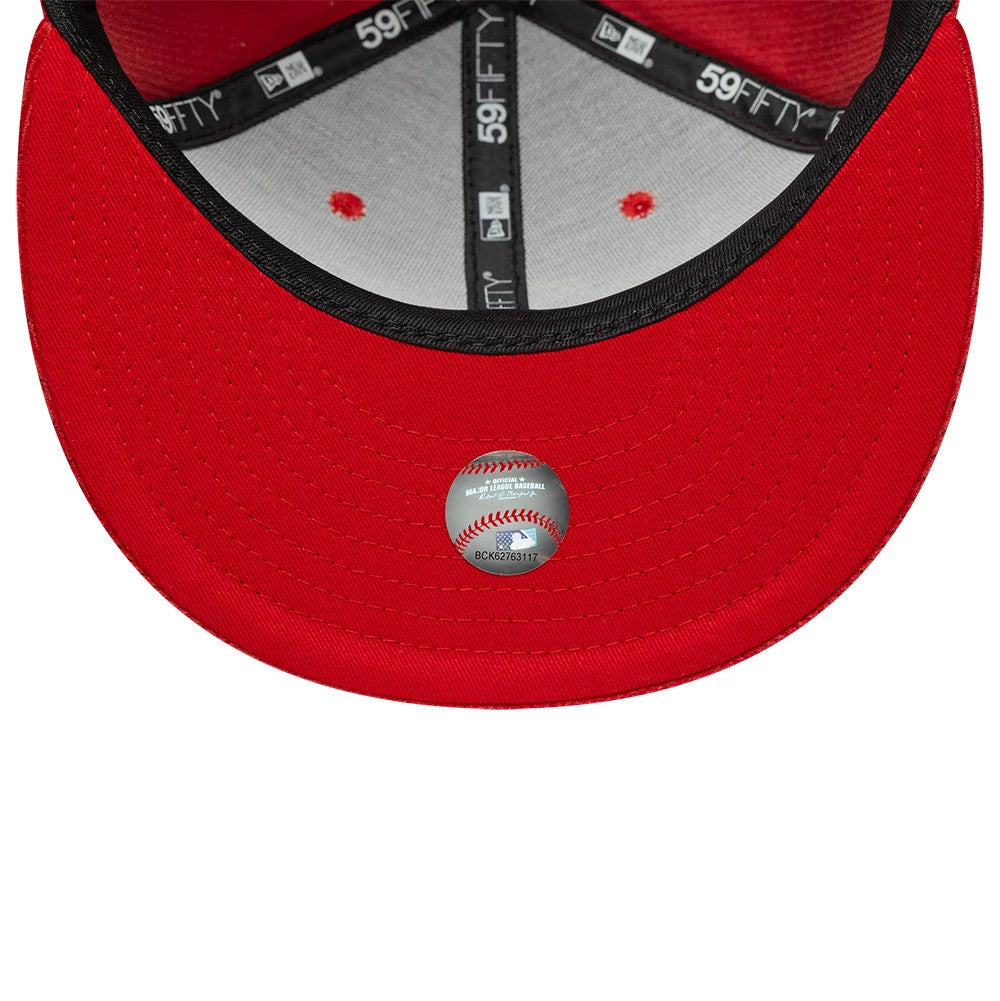 Pictured is this MLB Cord Chicago White Sox 59FIFTY Fitted cap in red. 7