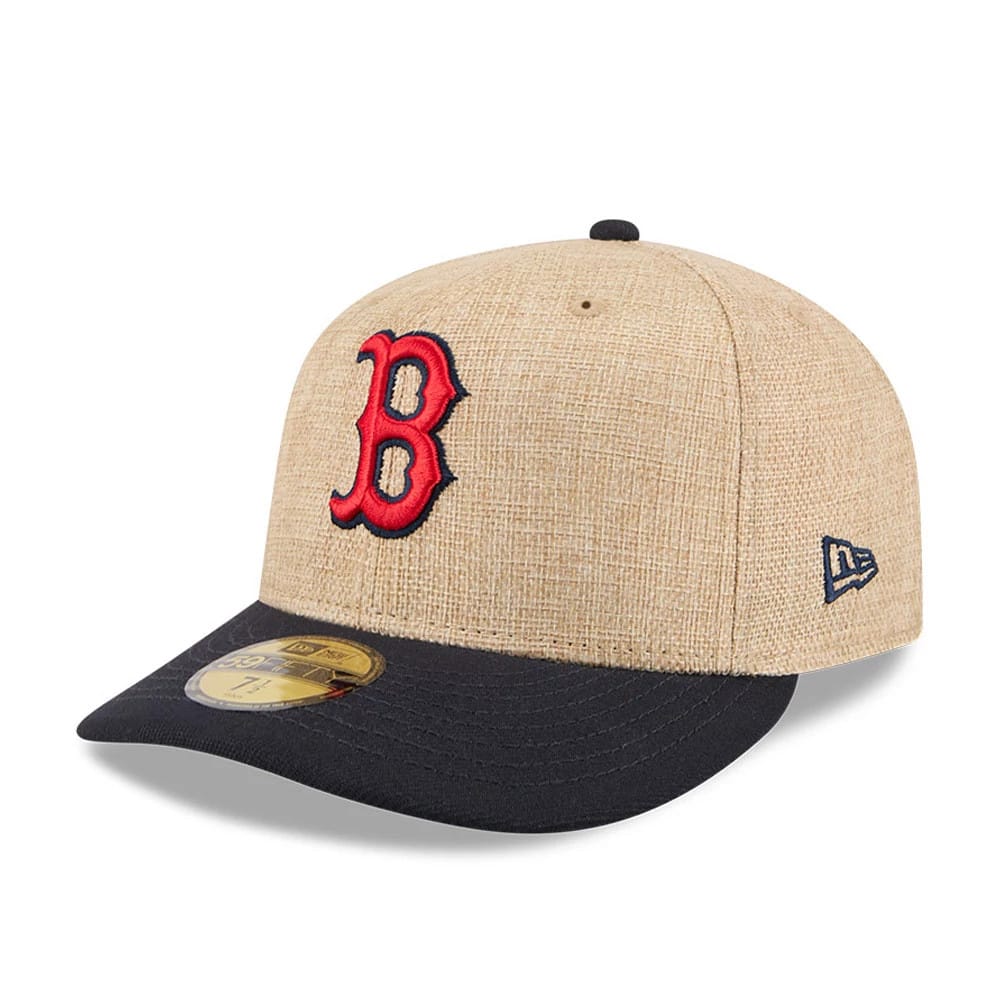 Pictured is this MLB Twine Boston Red Sox 59FIFTY Fitted cap in navy. 1