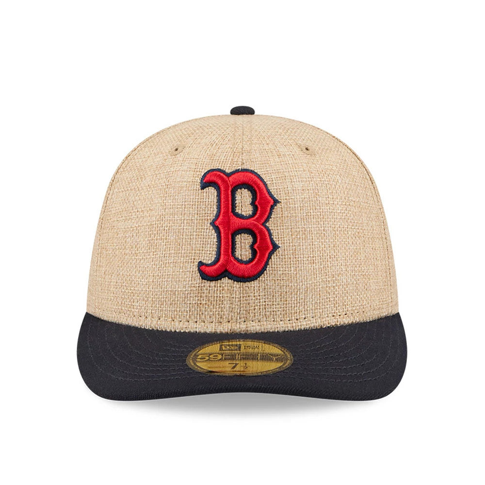 Pictured is this MLB Twine Boston Red Sox 59FIFTY Fitted cap in navy. 3