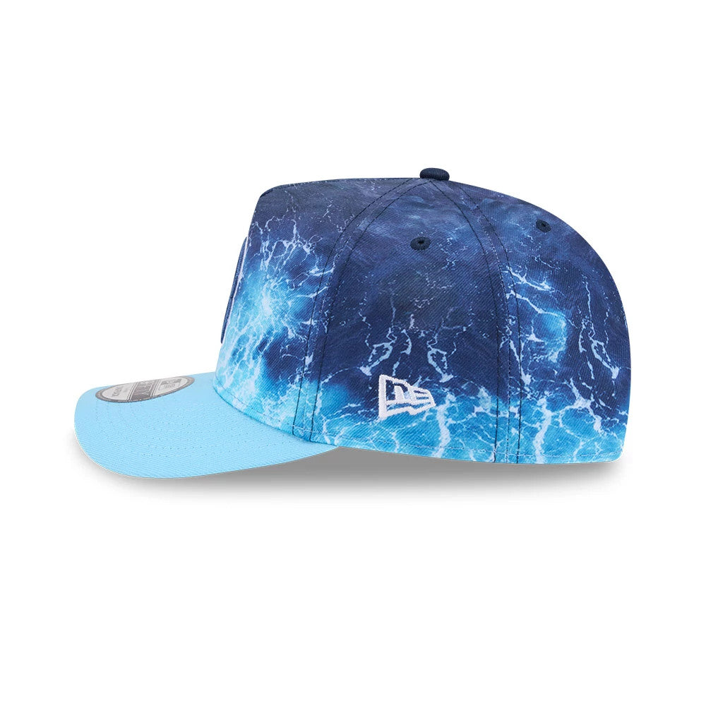 Pictured is this MLB Deep Water Boston Red Sox 9FIFTY A-Frame Snapback cap in pastel blue. 5