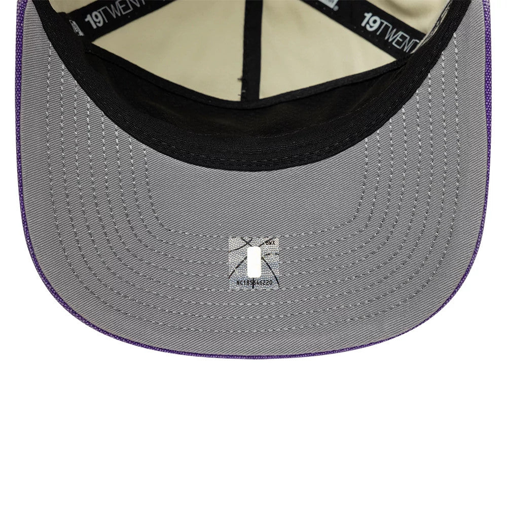 Pictured is this NBA Hardwood Classic LA Lakers 19TWENTY cap in cream. 2