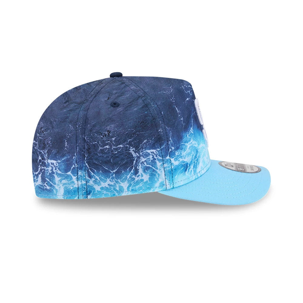 Pictured is this MLB Deep Water San Diego Padres 9FIFTY A-Frame Snapback cap in pastel blue. 6