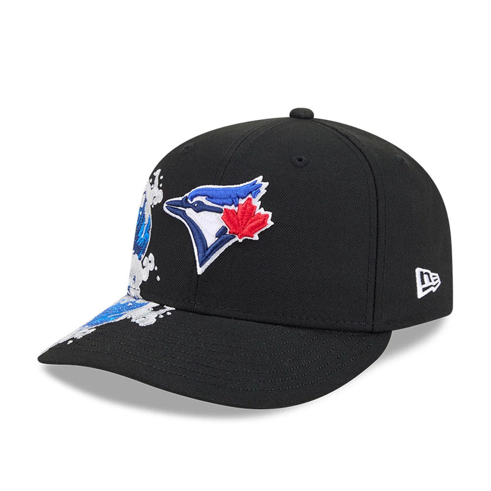 Pictured is this MLB Vissurf Toronto Blue Jays 9FIFTY Snapback cap in black. 4