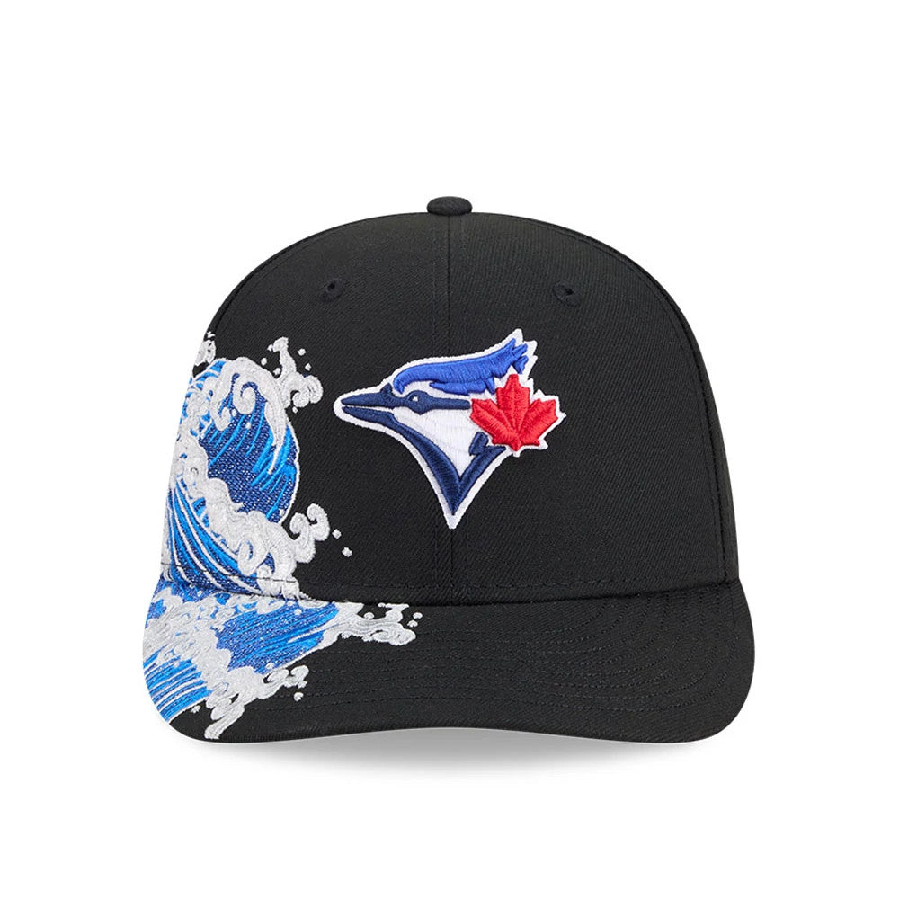Pictured is this MLB Vissurf Toronto Blue Jays 9FIFTY Snapback cap in black. 3