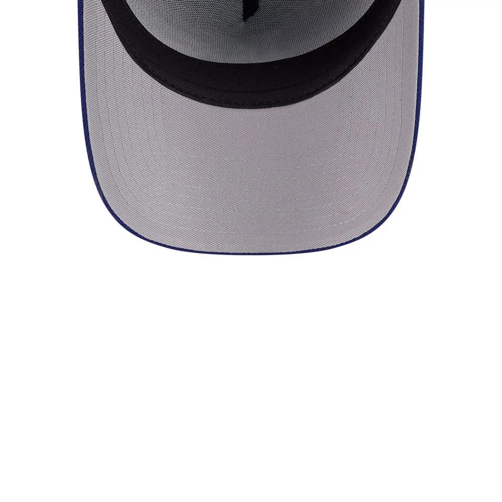 Pictured is this MLB Team Side LA Dodgers 59FORTY A-Frame Fitted cap in dark blue. 2