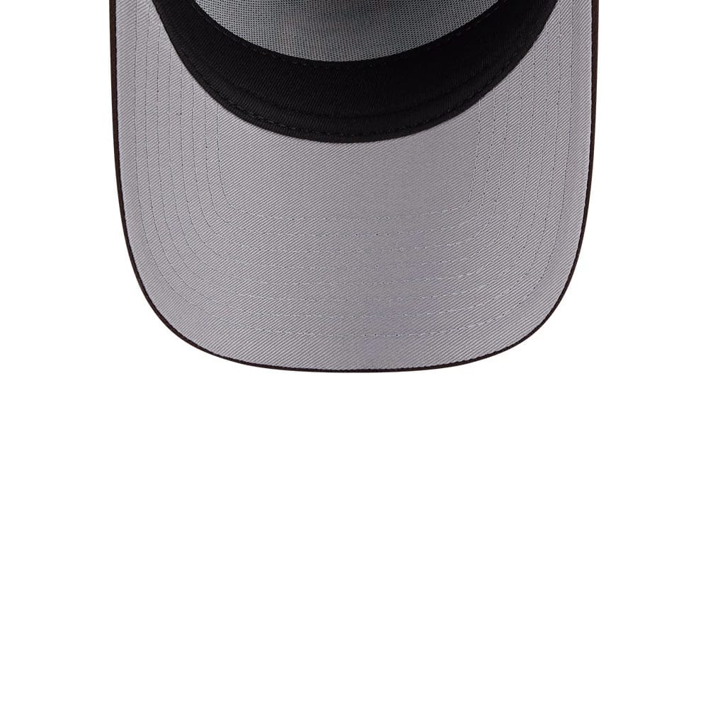 Pictured is this MLB Team Side San Diego Padres 59FORTY A-Frame Fitted cap in dark brown. 2