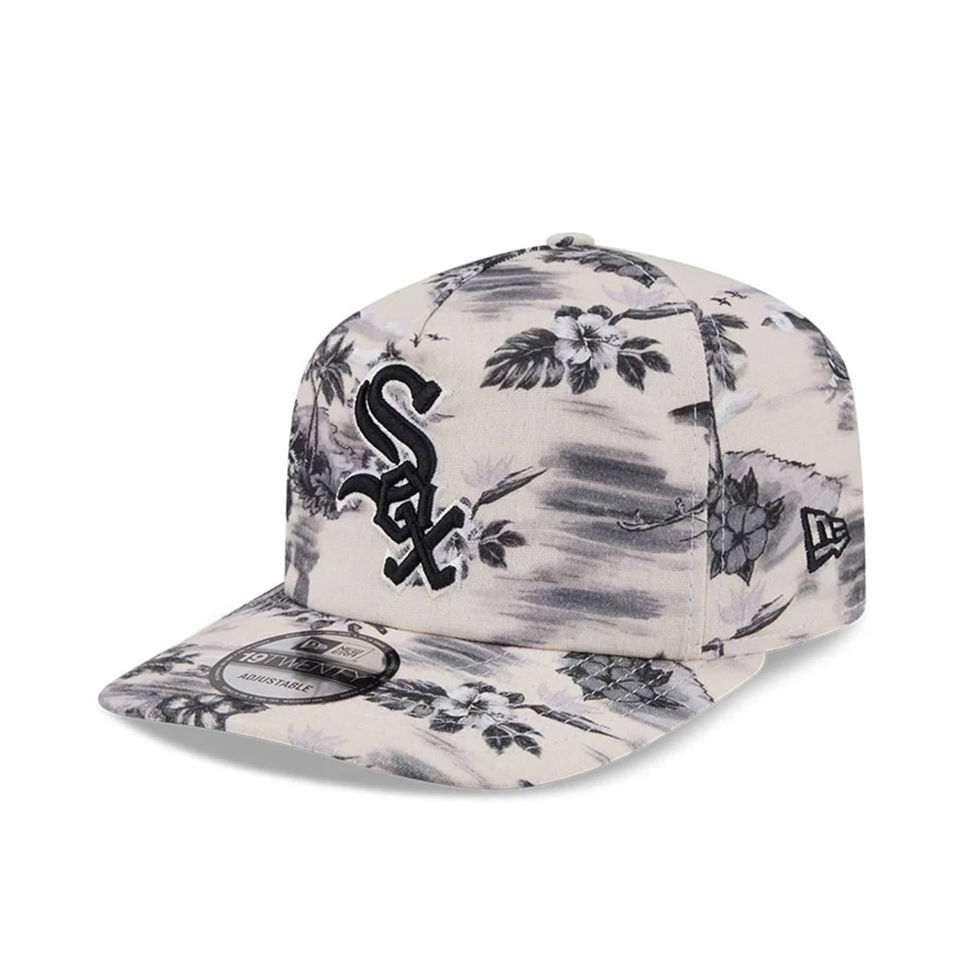 Pictured is this MLB Tropics Chicago White Sox 19TWENTY cap in black. 1