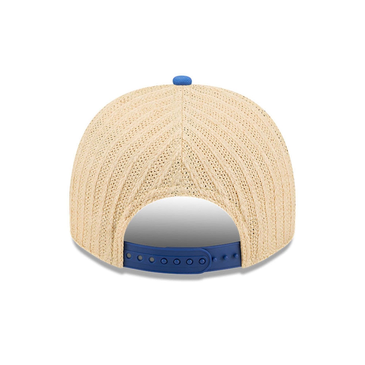 Pictured is this MLB Grained New York Mets 9FIFTY A-Frame Snapback cap in blue. 7