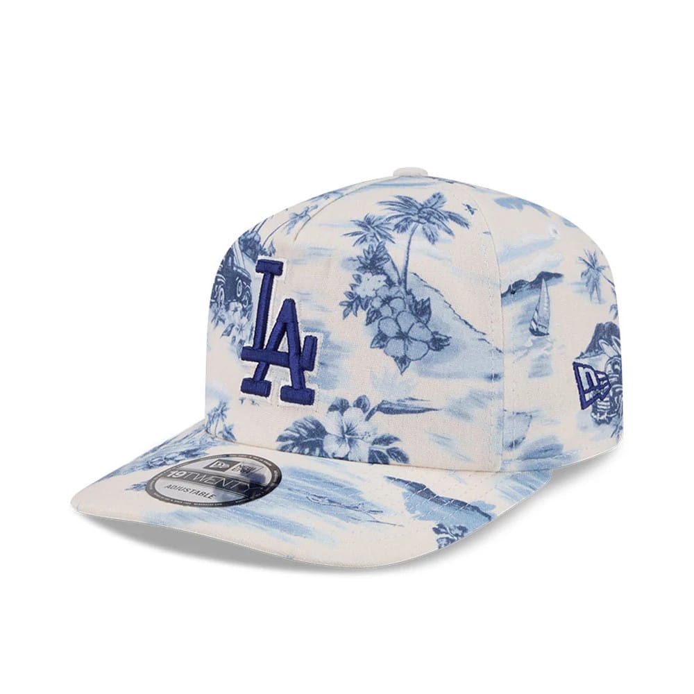 Pictured is this MLB Tropics LA Dodgers 19TWENTY cap in dark blue. 1