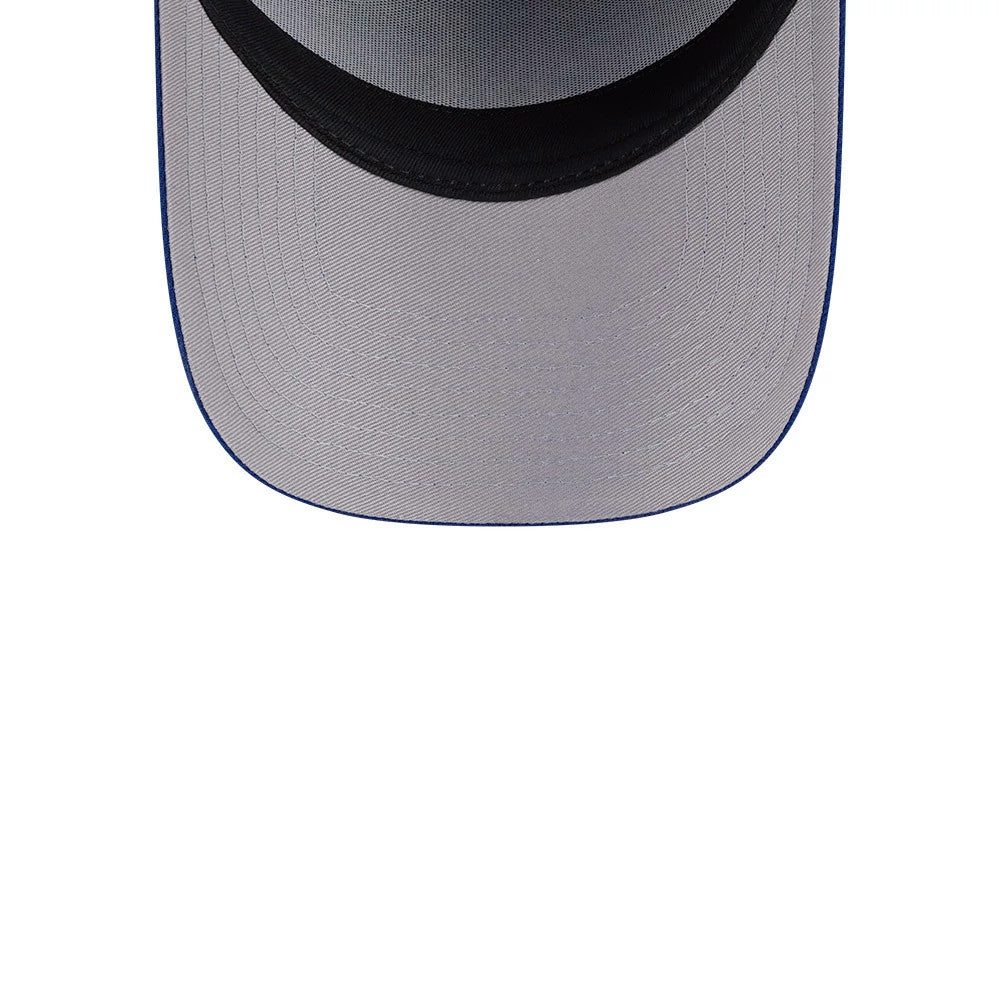 Pictured is this MLB Team Side New York Mets 59FORTY A-Frame Fitted cap in blue. 2