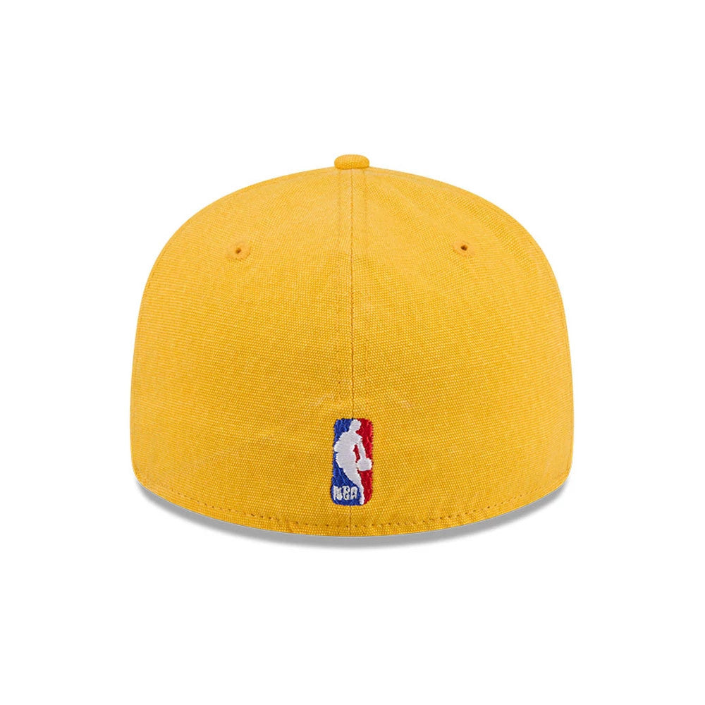 Pictured is this NBA Hardwood Classic LA Lakers 59FIFTY Fitted cap in Yellow. 7