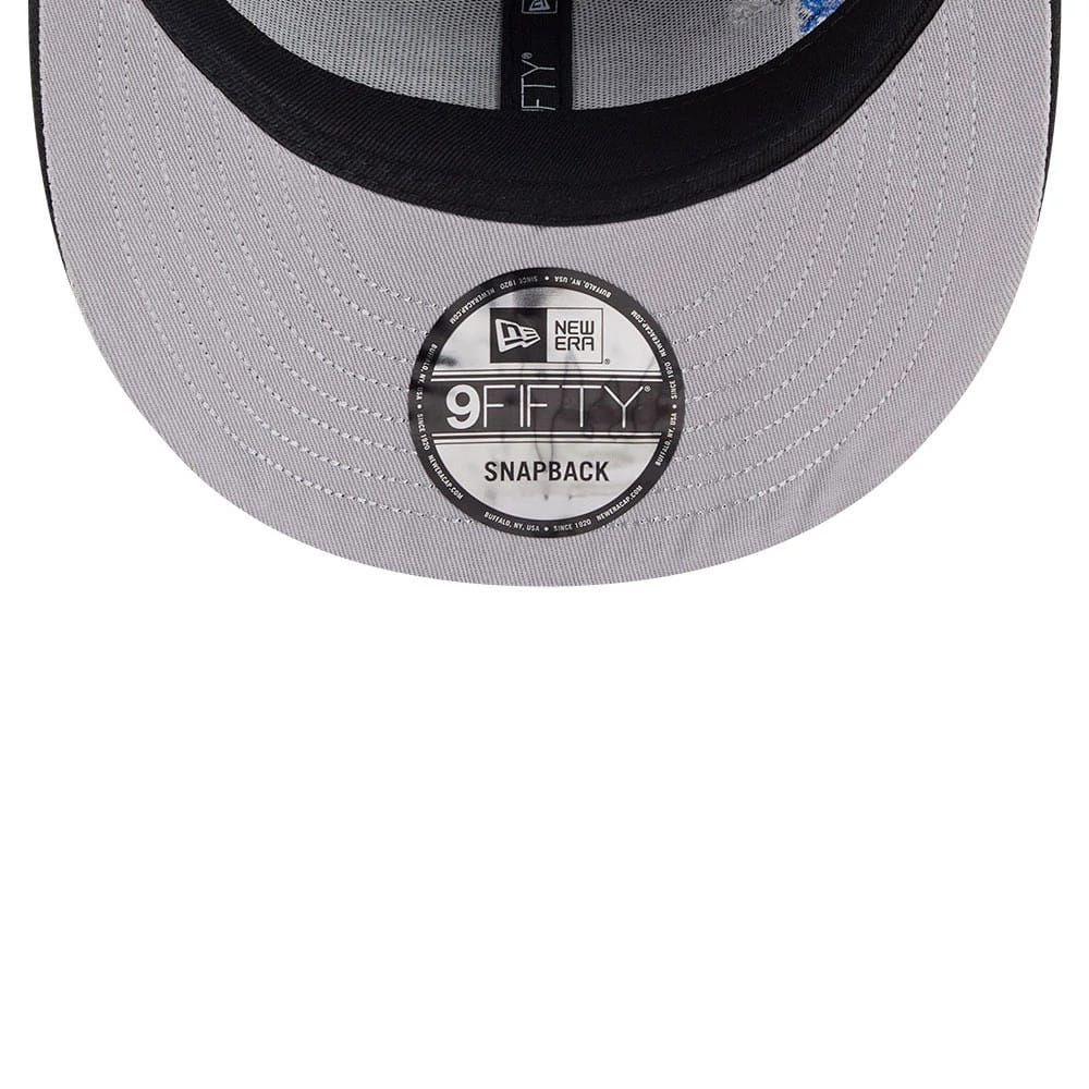 Pictured is this MLB Vissurf Athletics 9FIFTY Snapback cap in black. 2