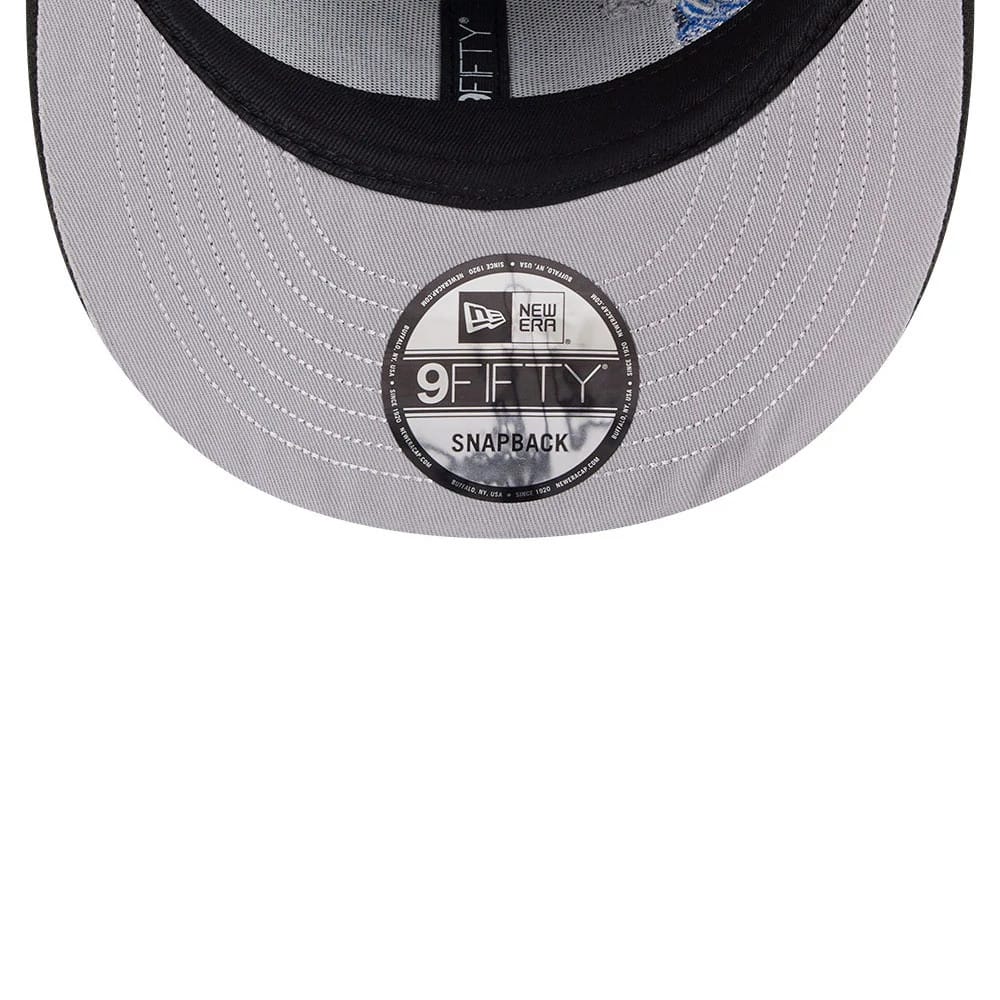 Pictured is this MLB Vissurf Atlanta Braves 9FIFTY Snapback cap in black. 2