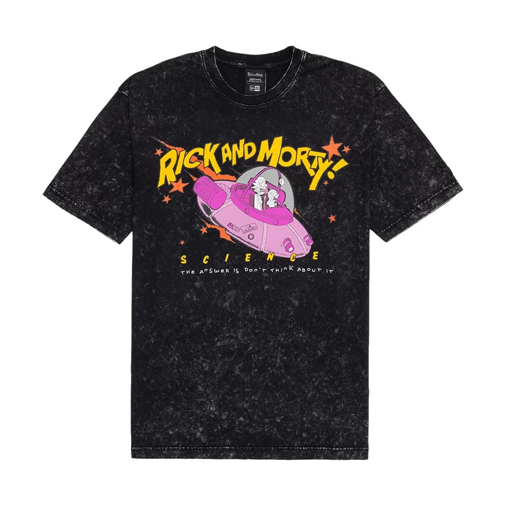 The model is wearing this Rick And Morty Science T-Shirt in black. 1