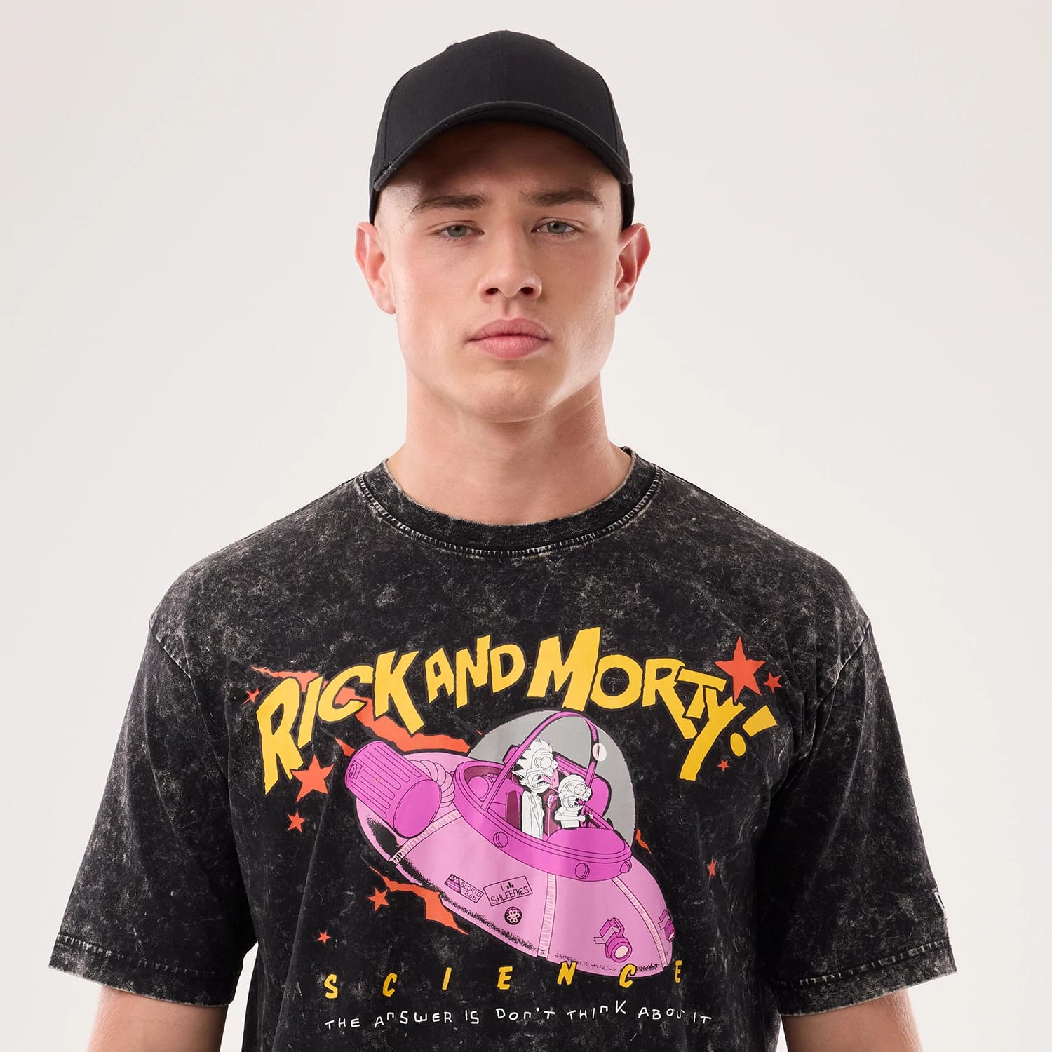 The model is wearing this Rick And Morty Science T-Shirt in black. 3