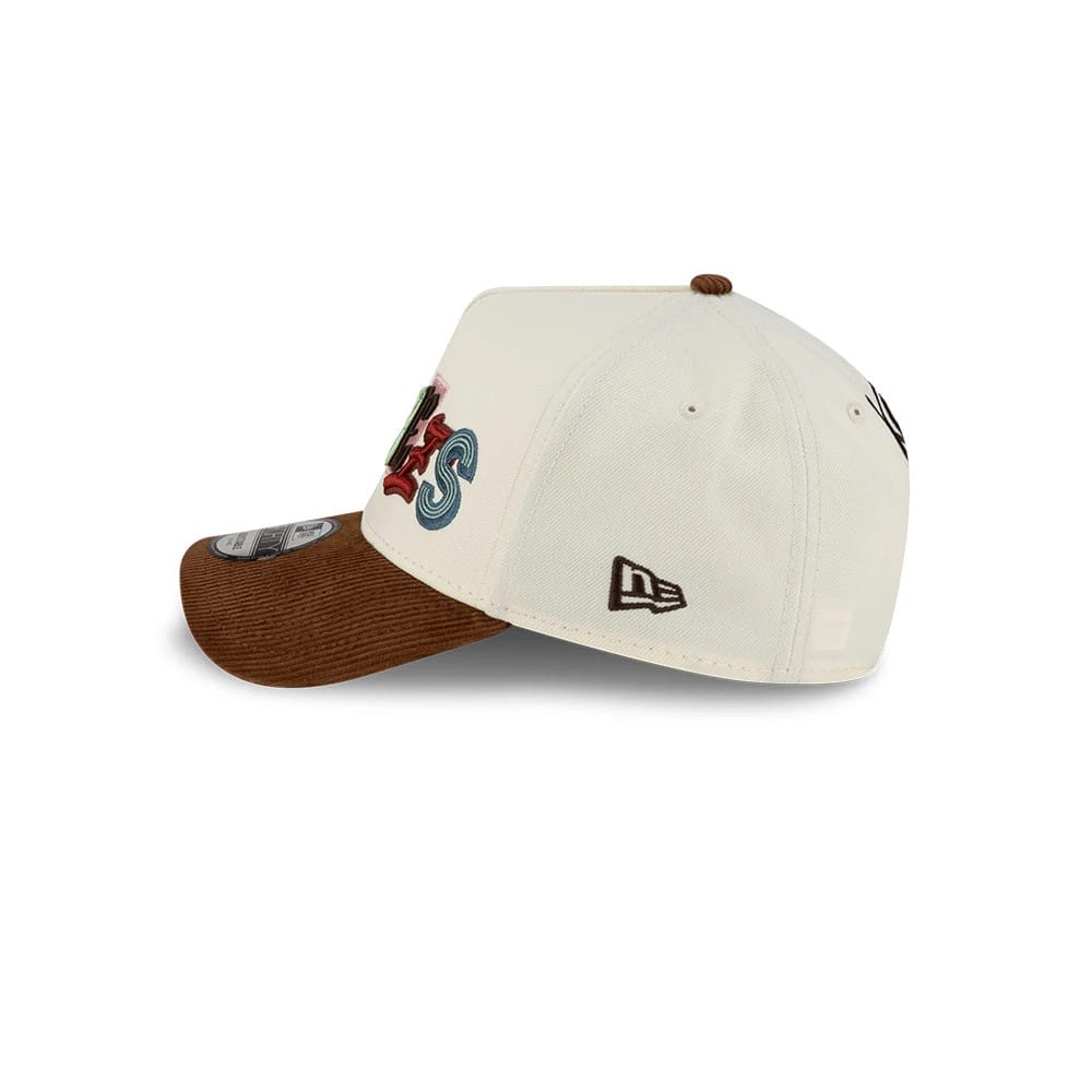 Pictured is this MLB DIY Note New York Yankees 9FORTY A-Frame cap in cream. 7