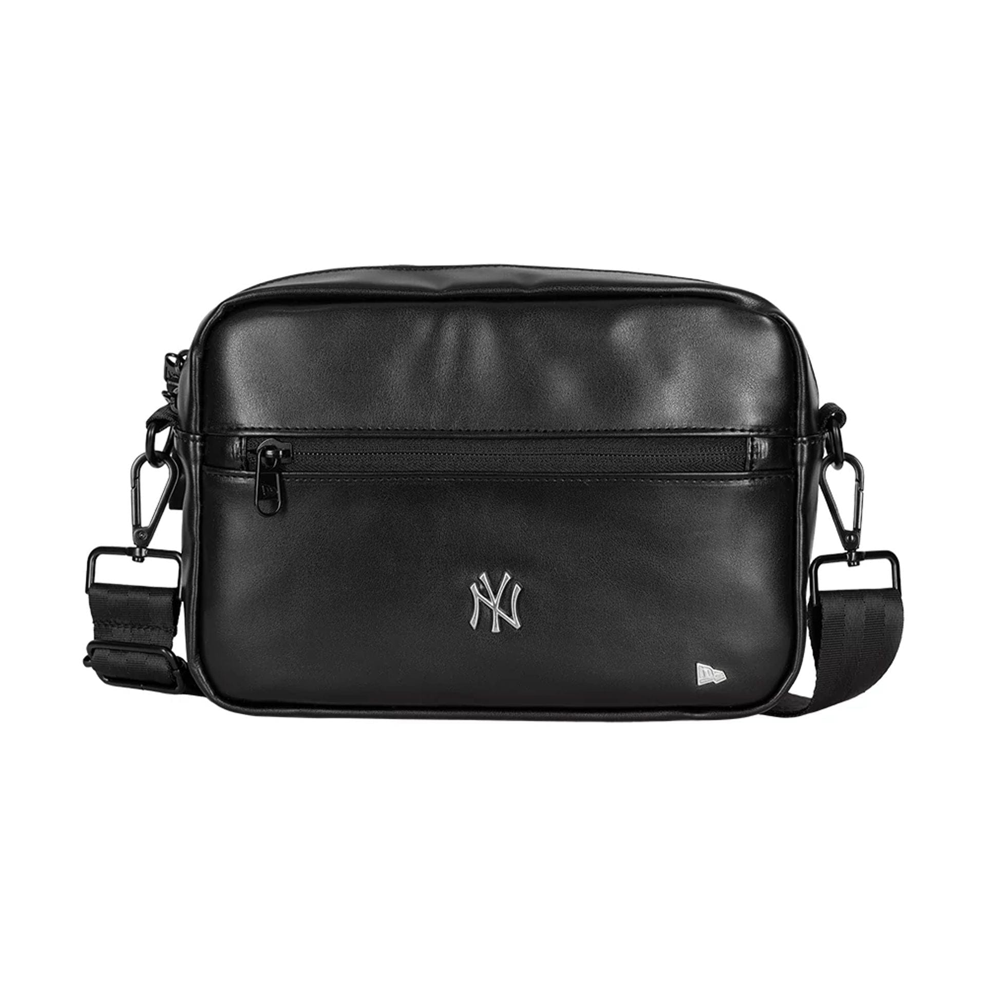 Pictured is this MLB PU Pin New York Yankees Camera Bag in black. 2