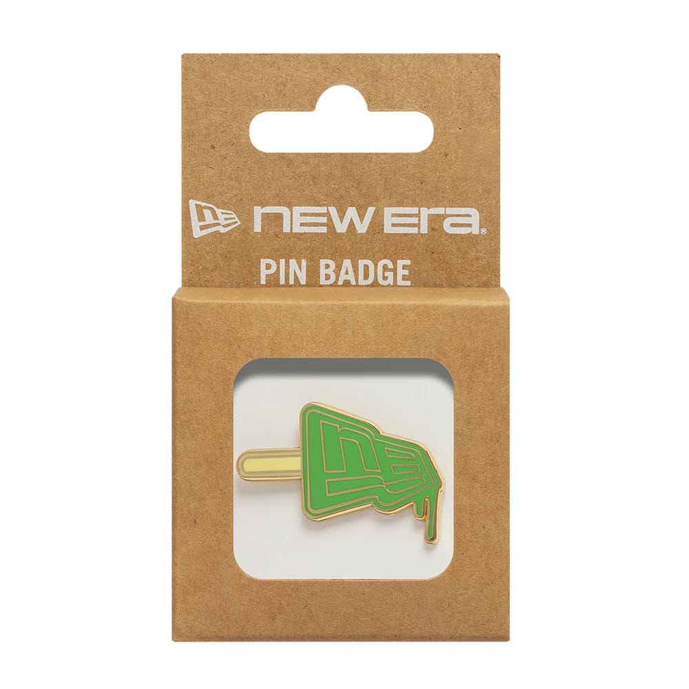 Pictured is this New Era Lolly Pin Badge in open green. 3
