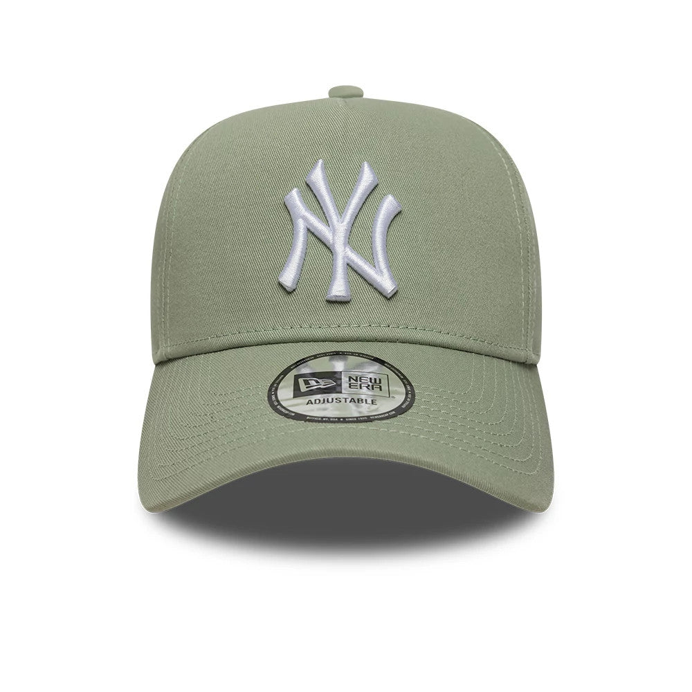 Pictured is this MLB League Essential New York Yankees 9FORTY E-Frame cap in pastel green. 2