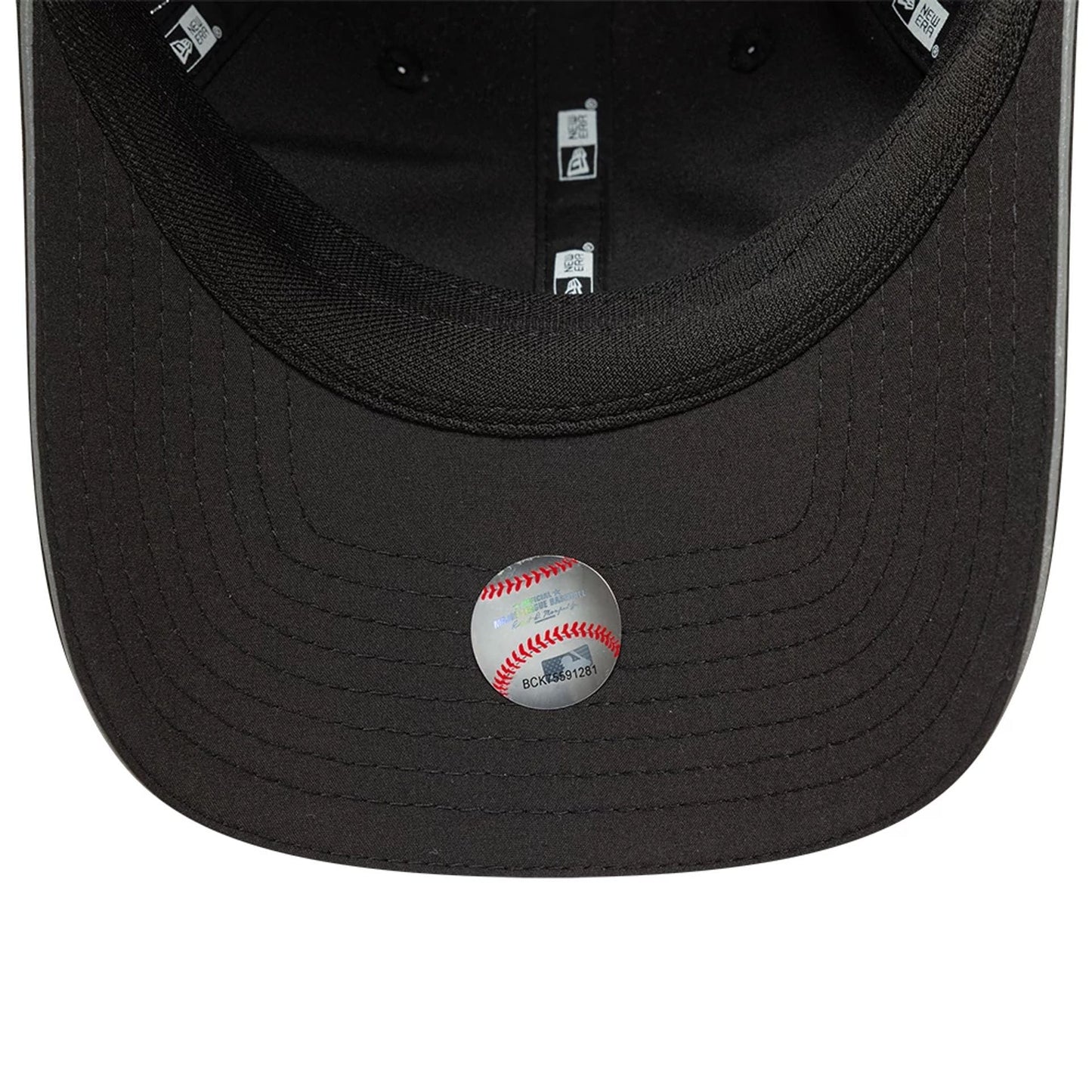 Pictured is this Womens MLB Open Mesh New York Yankees Pony Tail cap in black. 5