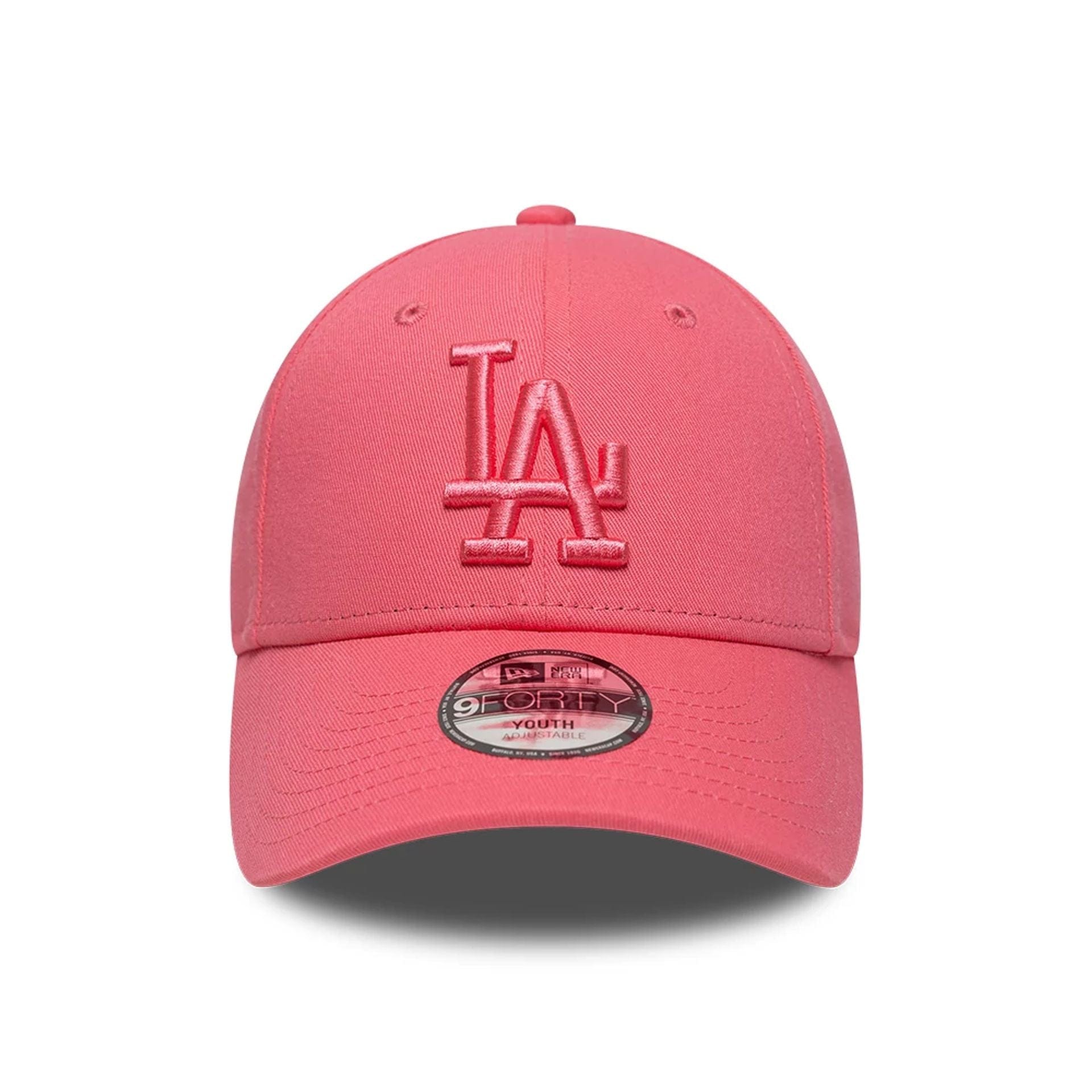 Pictured is this Youth MLB League Essential LA Dodgers 9FORTY cap in pink. 2