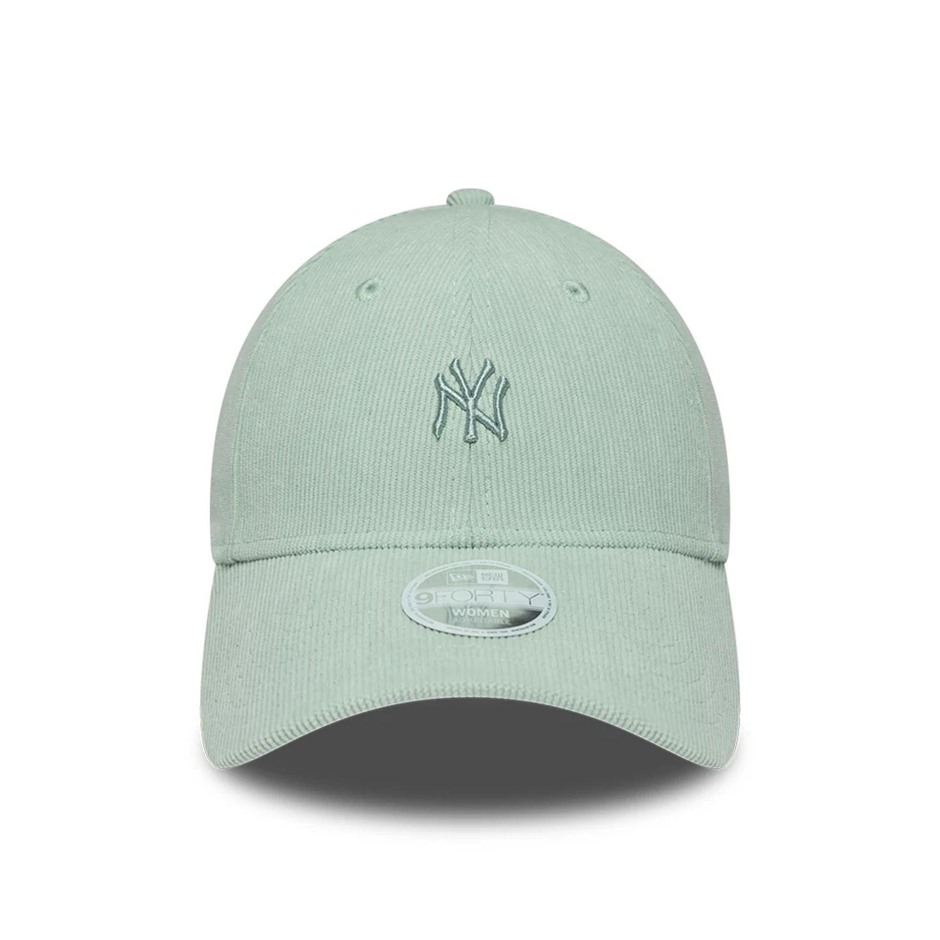 Pictured is this Womens MLB Cord New York Yankees 9FORTY cap in pastel green. 2