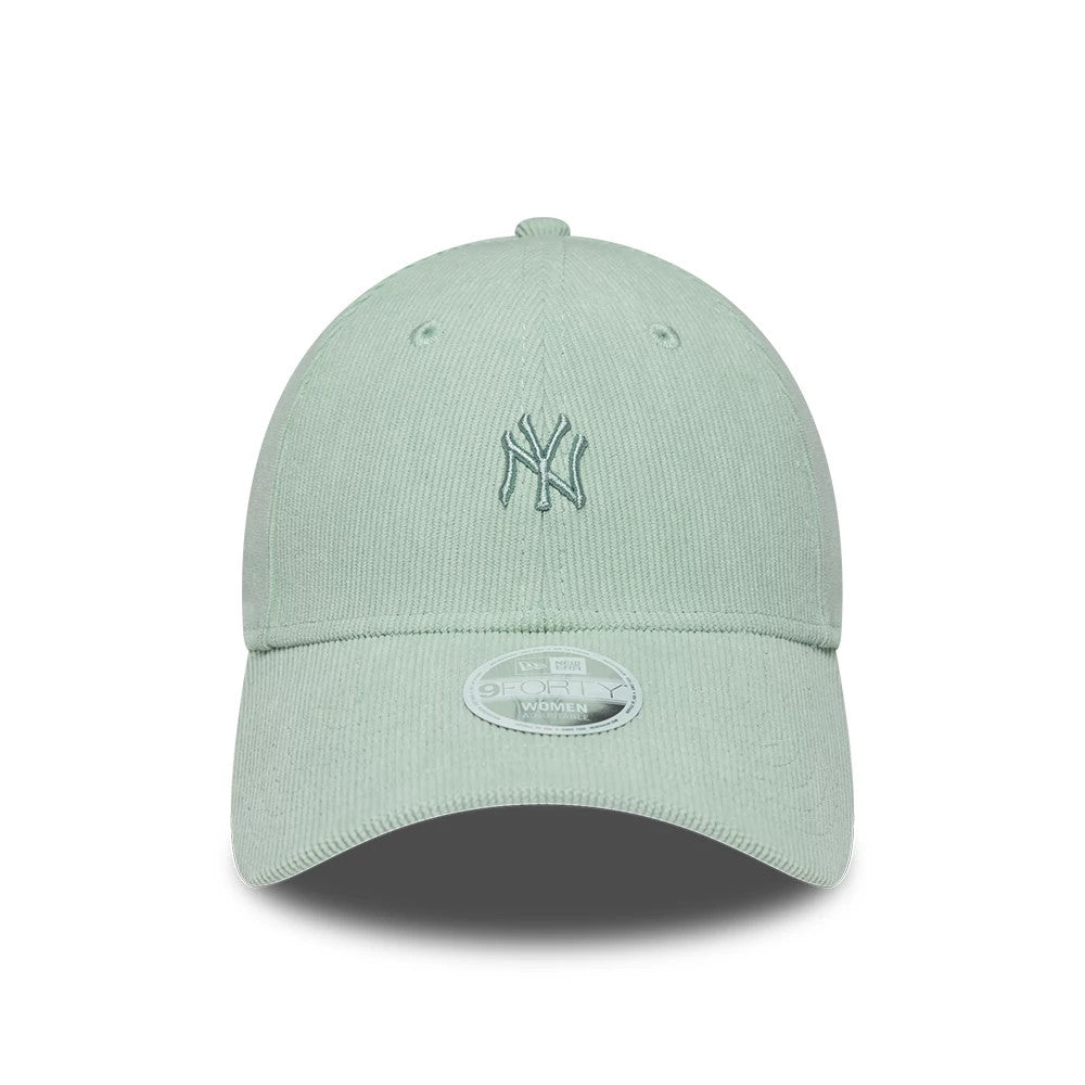 Pictured is this Womens MLB Cord New York Yankees 9FORTY cap in pastel green. 2