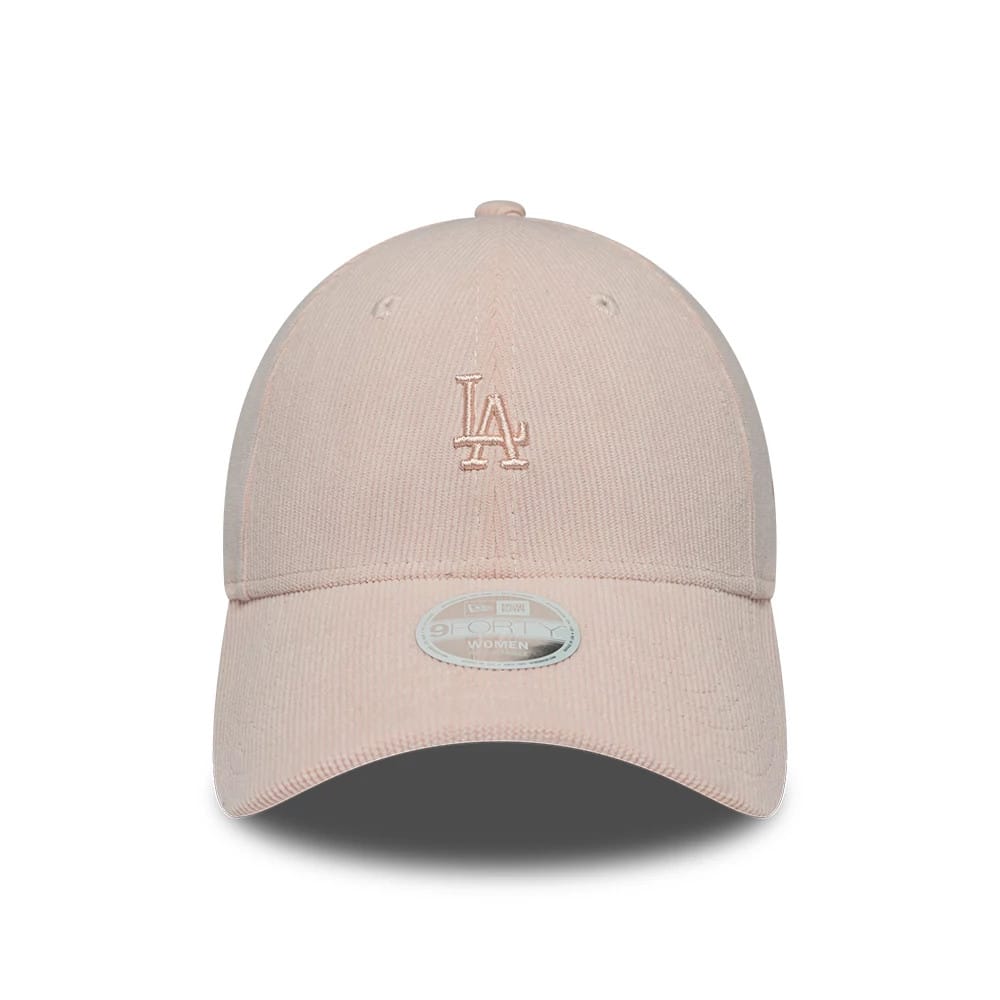 Pictured is this Womens MLB Cord LA Dodgers 9FORTY cap in pastel pink. 2