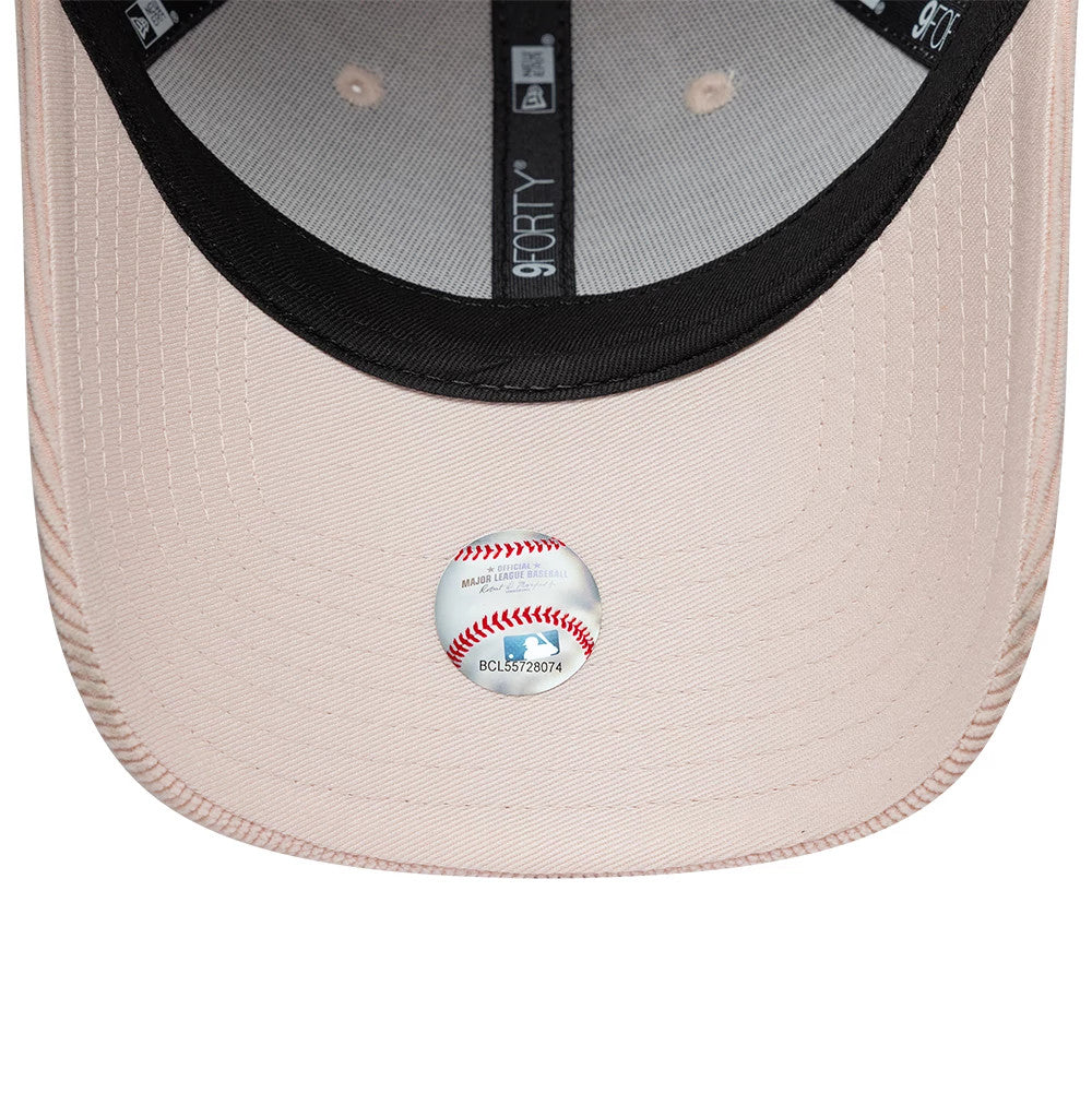 Pictured is this Womens MLB Cord LA Dodgers 9FORTY cap in pastel pink. 5