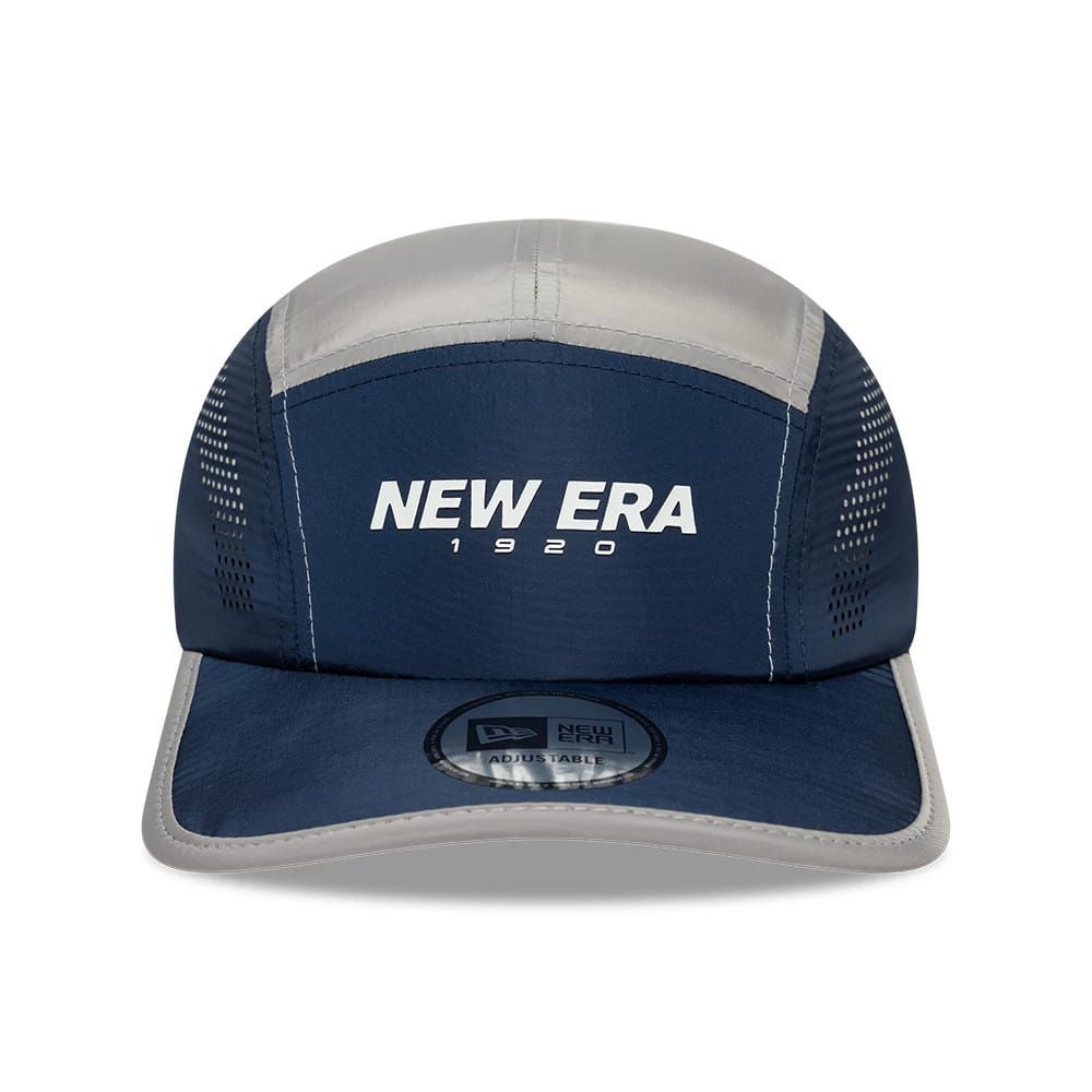 Pictured is this New Era Colour Block Runner cap in navy. 2