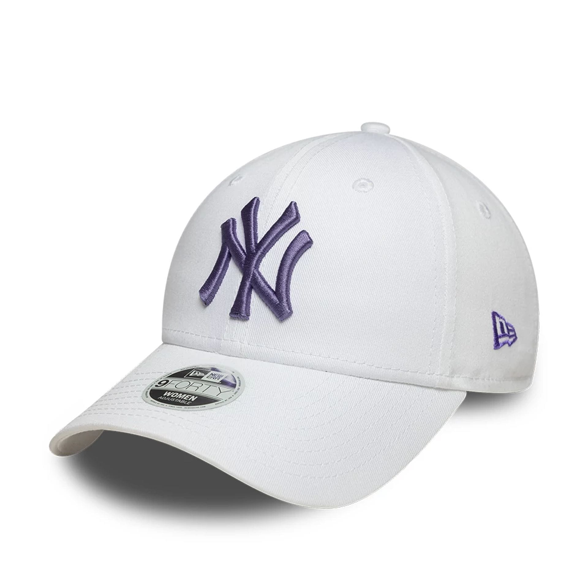 Pictured is this Womens MLB League Essential New York Yankees 9FORTY cap in white. 1